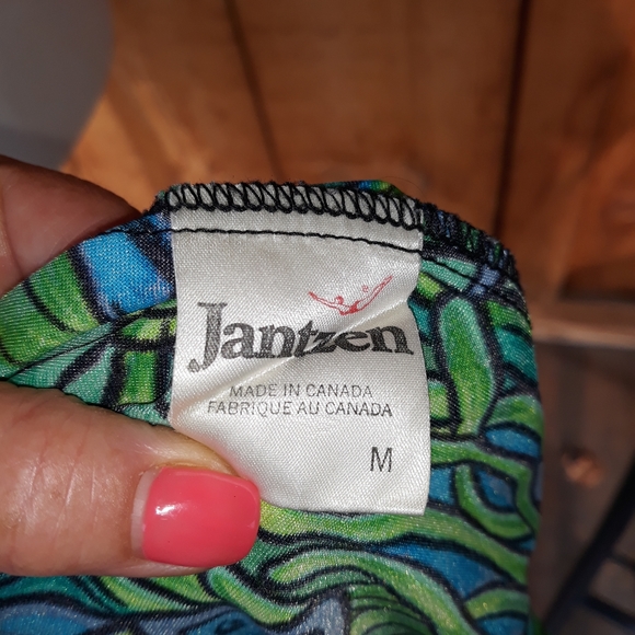 Vintage Janzen Swim Suit Skirt Beach Vacation Cover Up - Picture 5 of 7